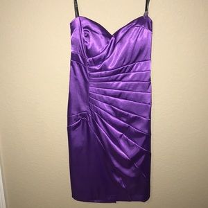 Silk body fit dress